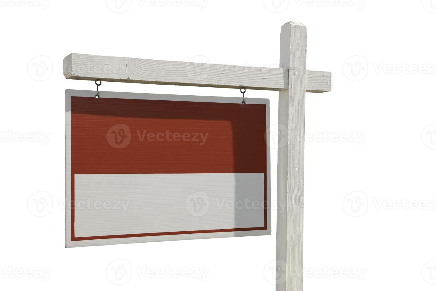 Blank Real Estate Sign Isolated photo