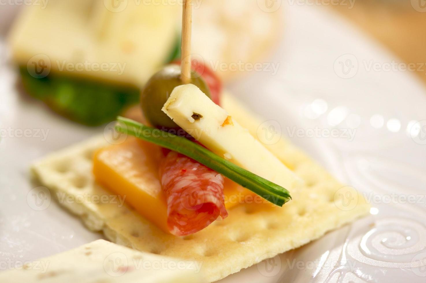 Cracker Appetizers Close-up photo