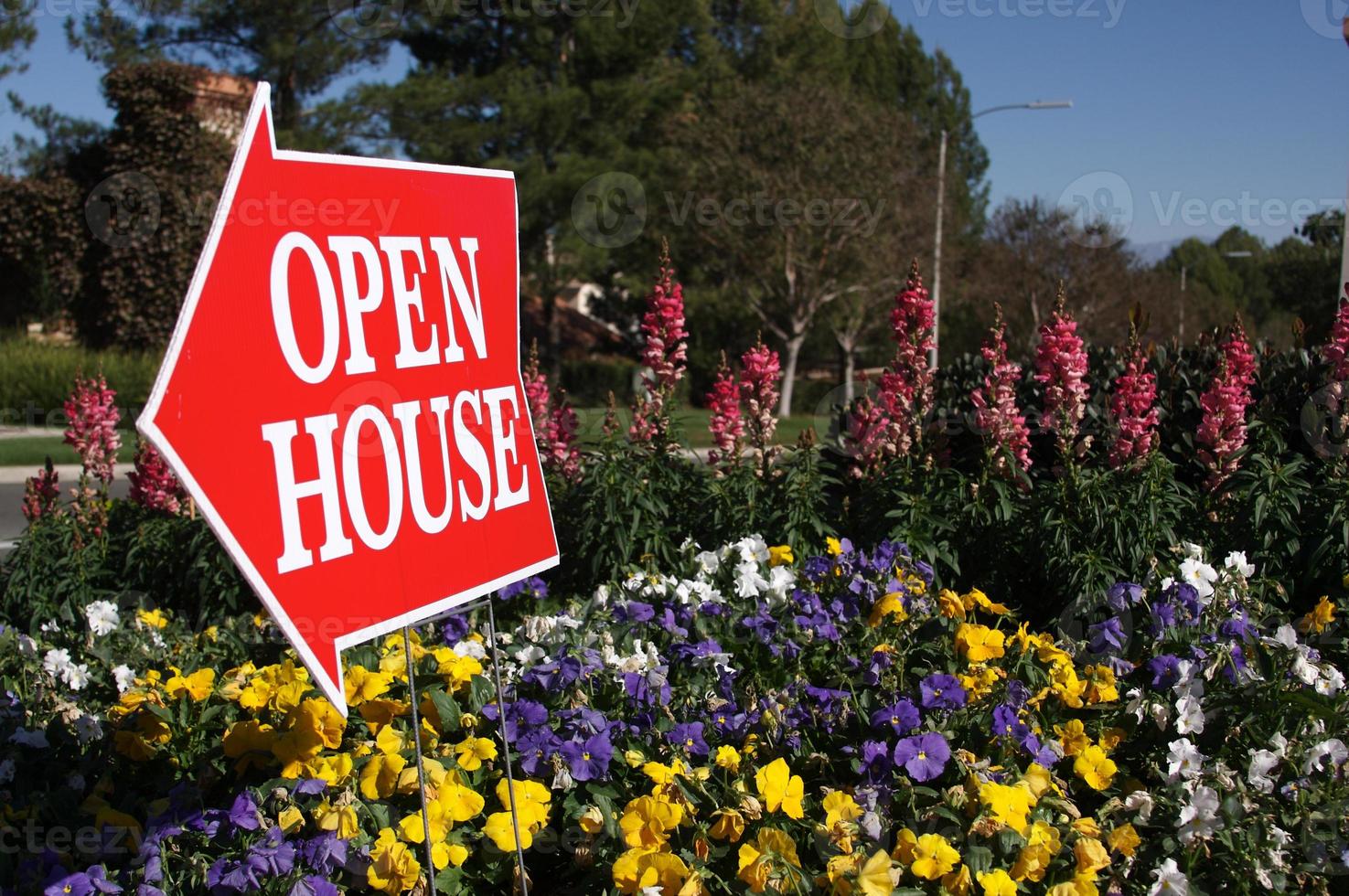 Open House Sign photo