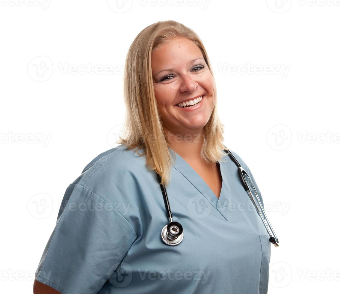 Friendly Female Blonde Doctor photo