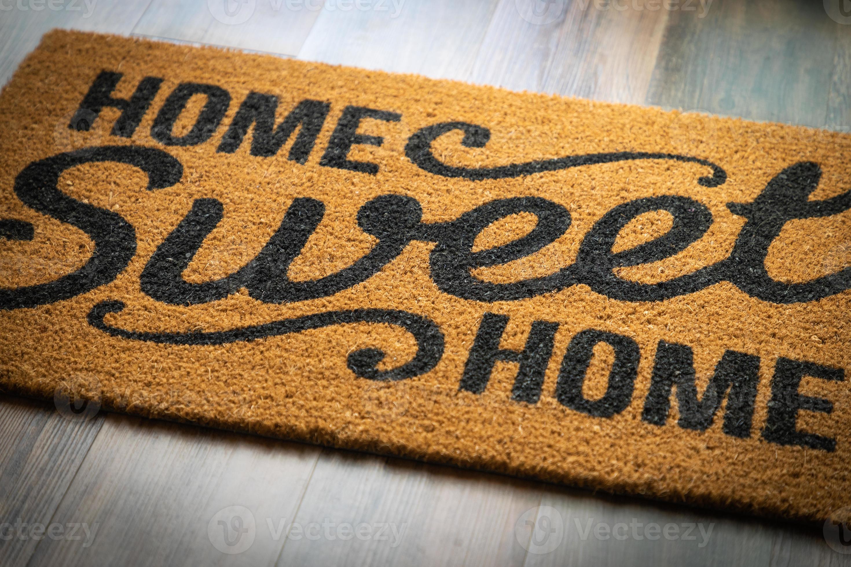 Home Sweet Home Mat Resting on Floor 16360575 Stock Photo at