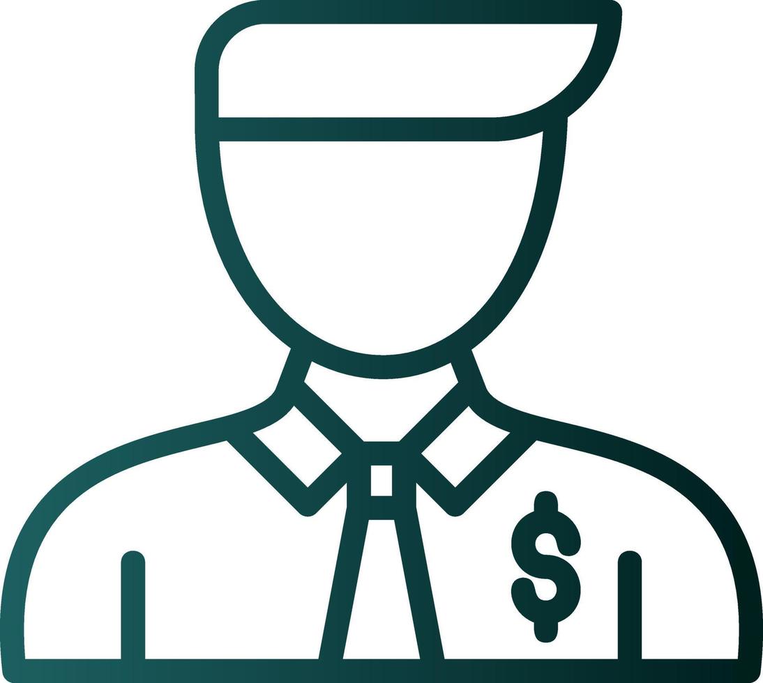 Salesman Vector Icon Design