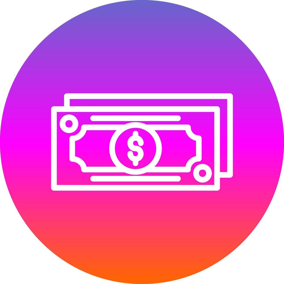 diseño de icono de vector de dinero