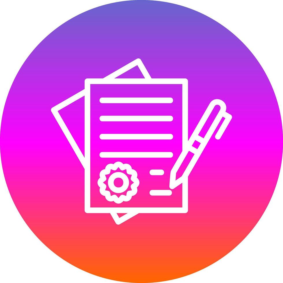 Contract Vector Icon Design