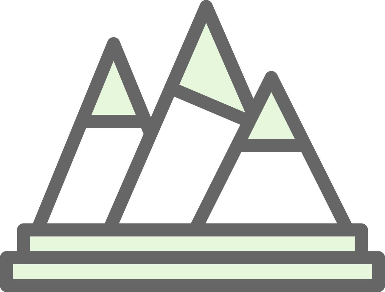 Mountains Vector Icon Design