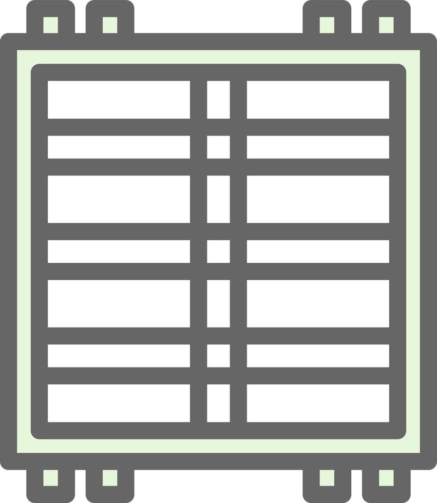 Roof Rack Vector Icon Design