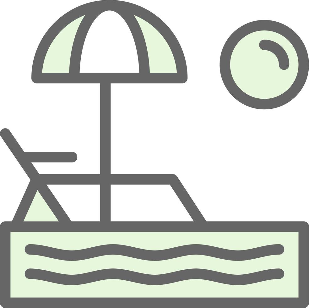 Beach Vector Icon Design