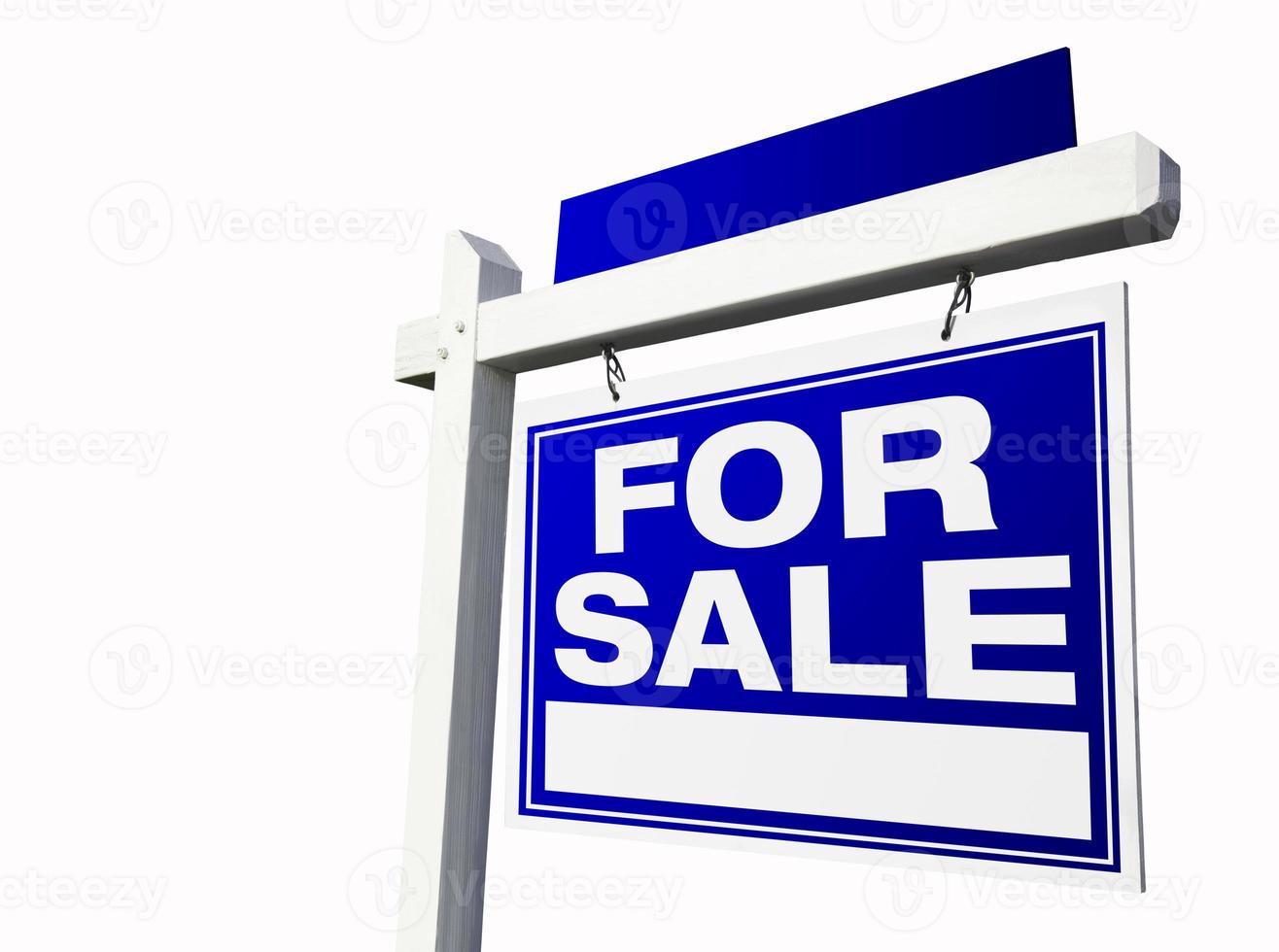 For Sale Real Estate Sign on White photo