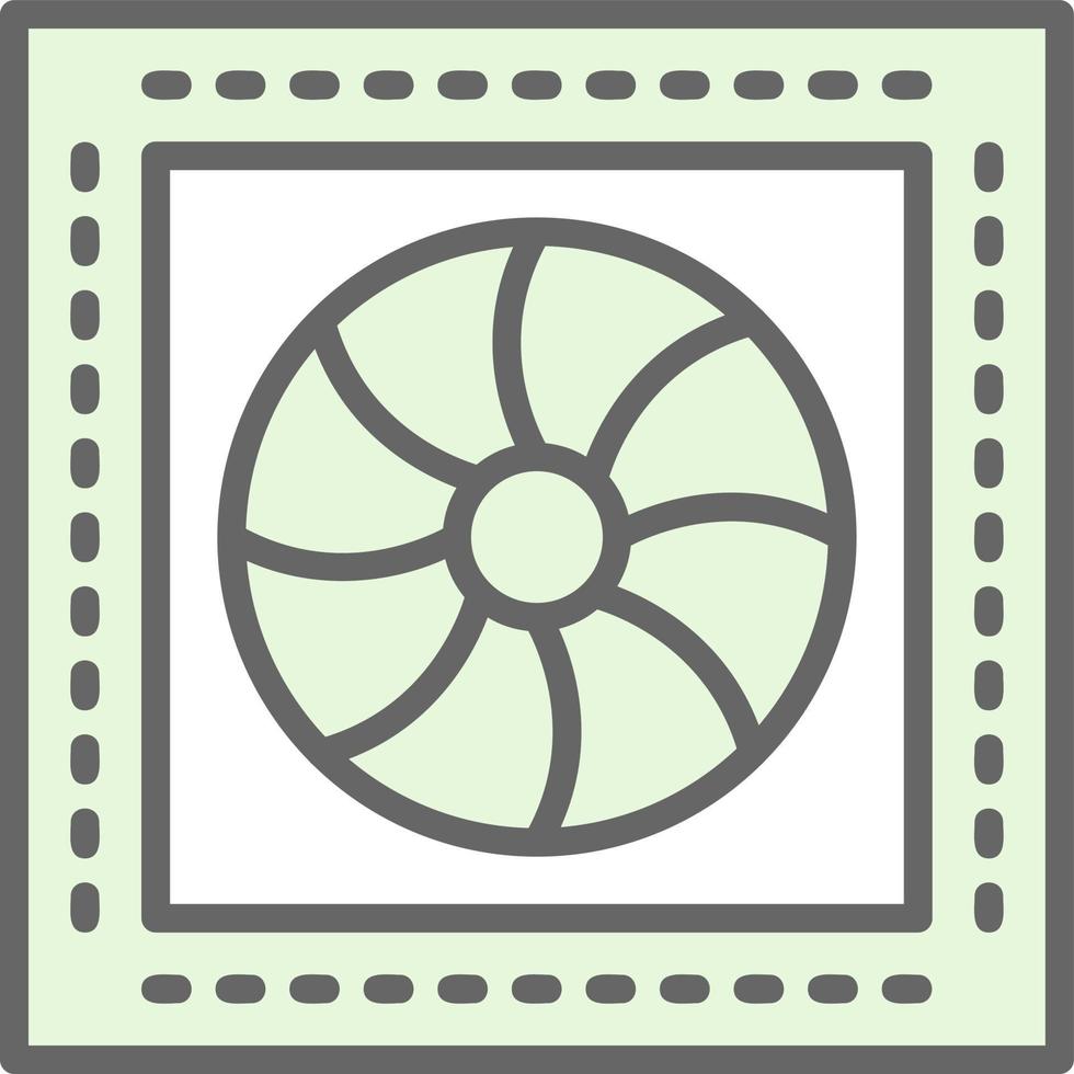 Francis Turbine Vector Icon Design