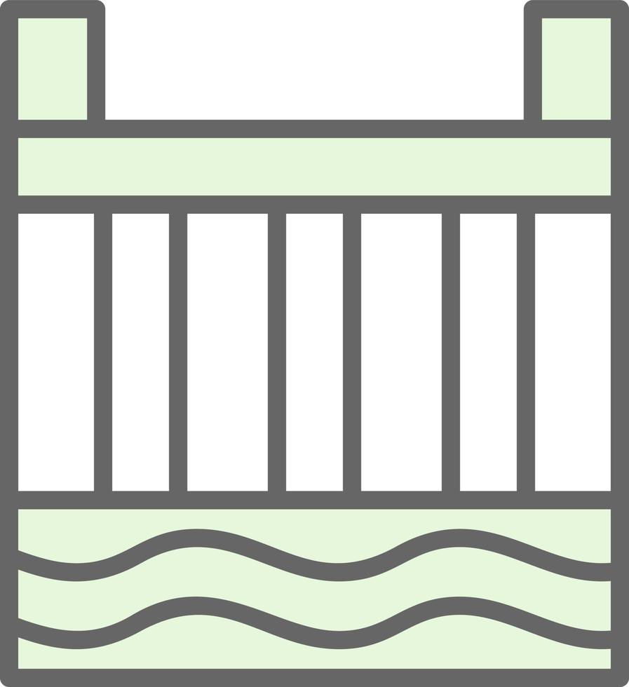 diseño de icono de vector de planta de energía hidroeléctrica