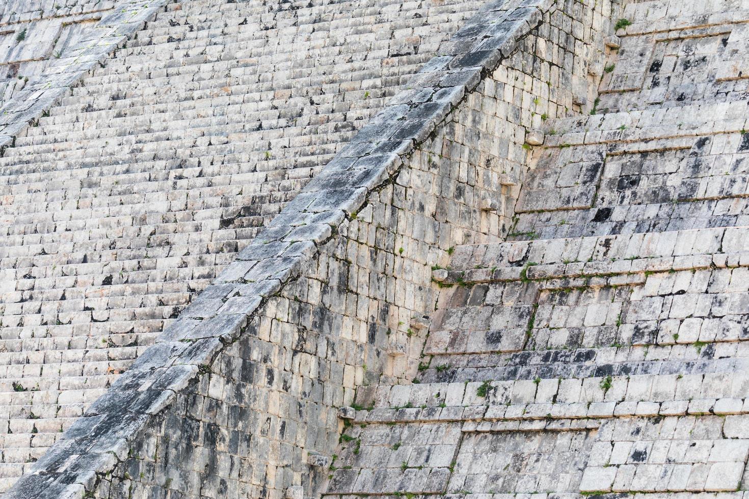 Abstract of the Steps of the Mayan El Castillo Pyramid at the Archaeological Site in Chichen Itza, Mexico photo
