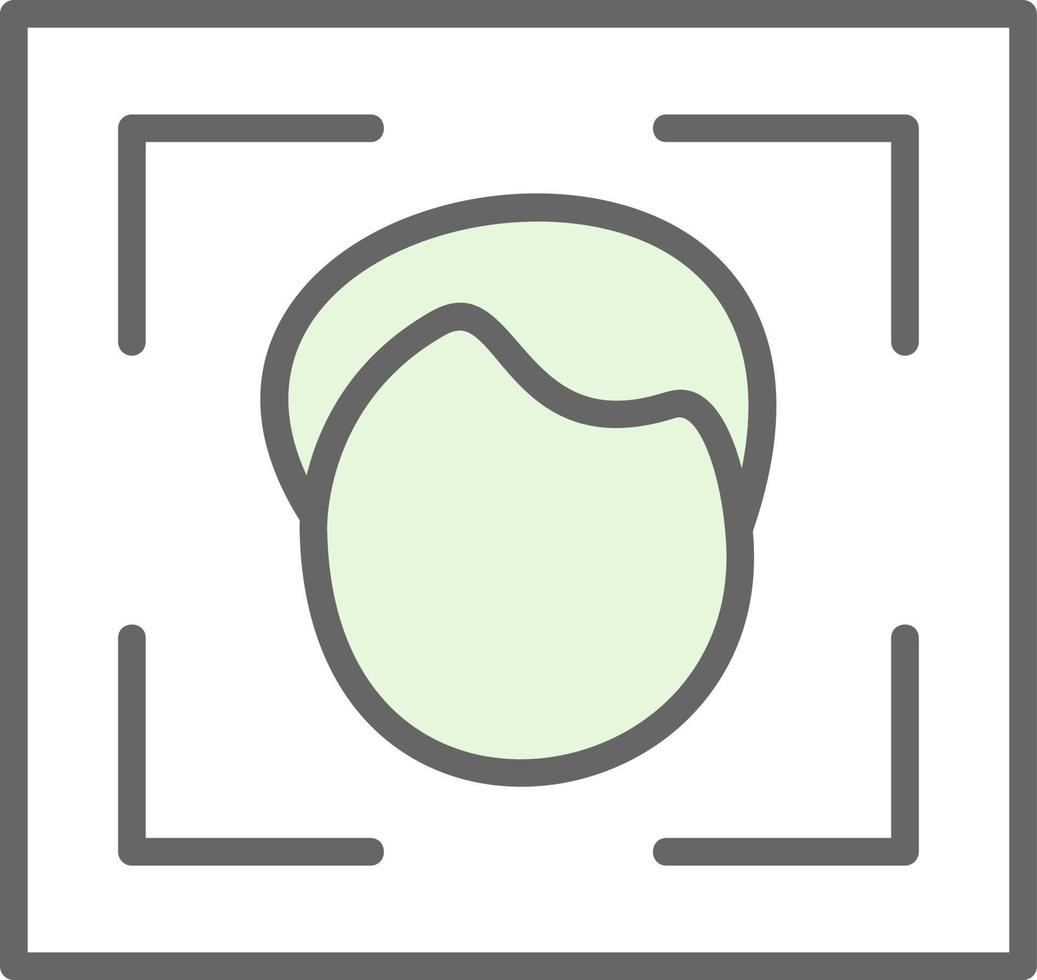 Face Scanner Vector Icon Design