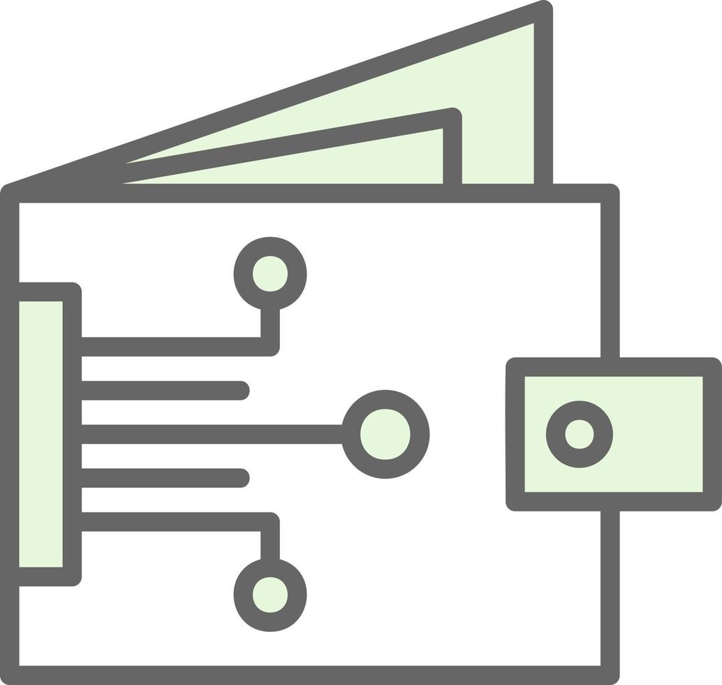 Digital Wallet Vector Icon Design