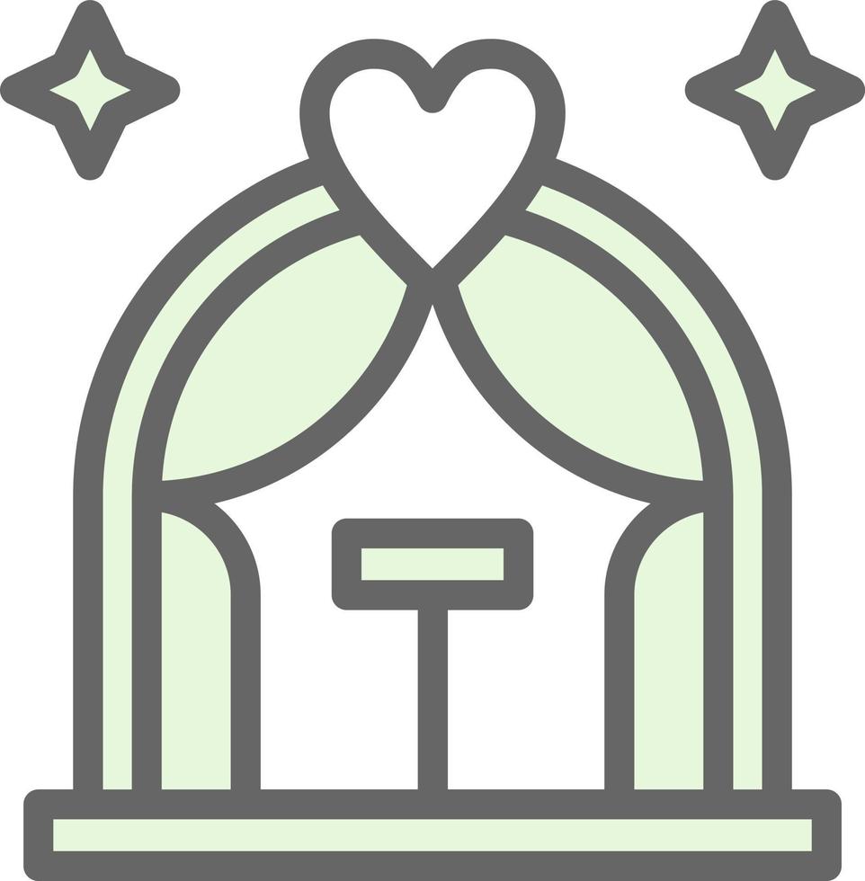 Wedding Arch Vector Icon Design