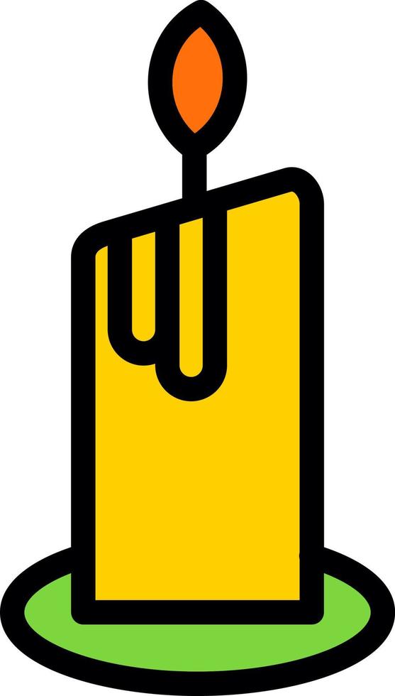 Candle Vector Icon Design