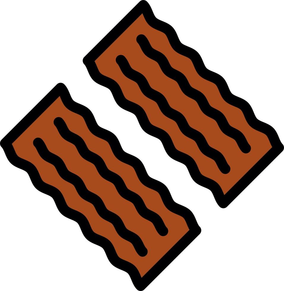 diseño de icono de vector de tocino