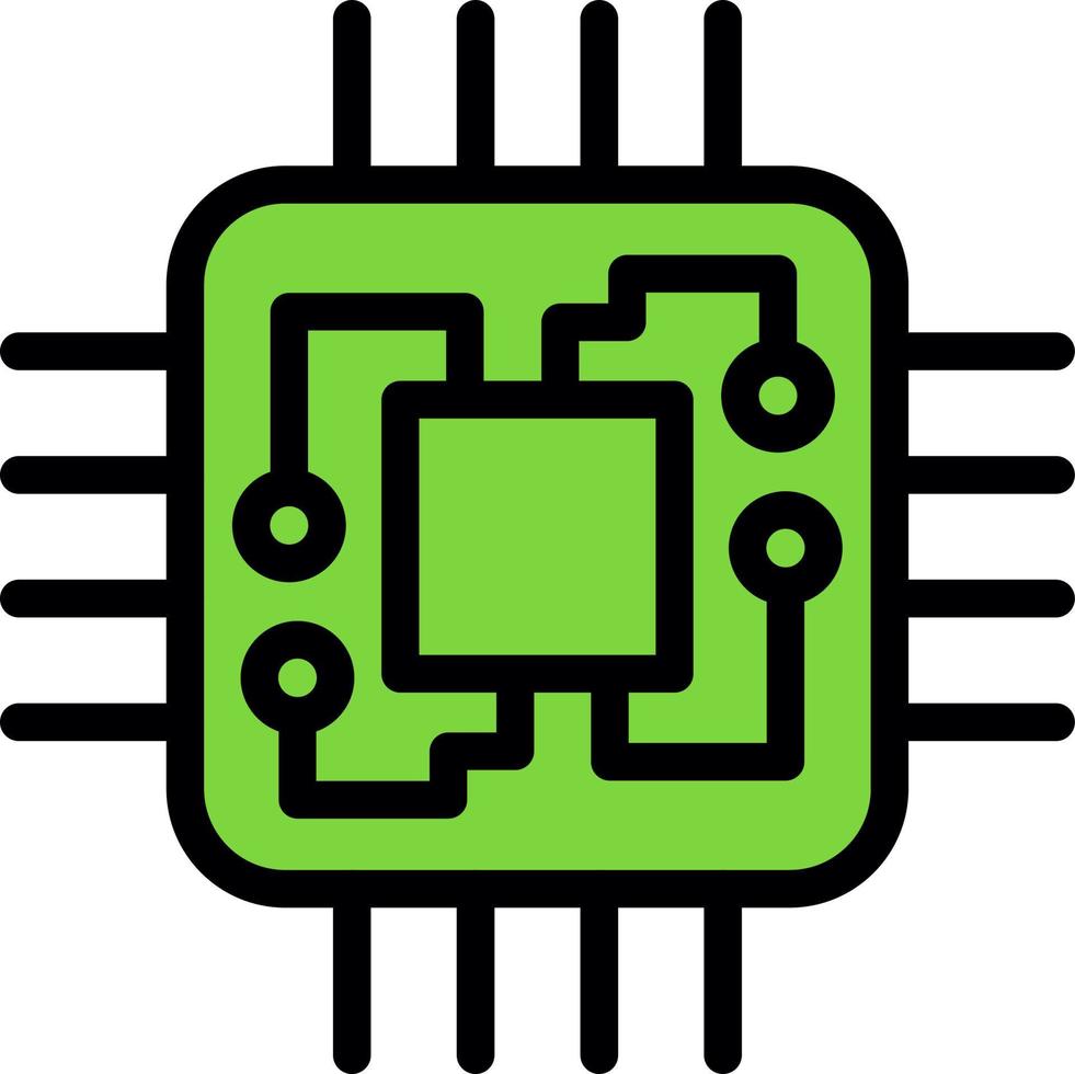 Processor Vector Icon Design
