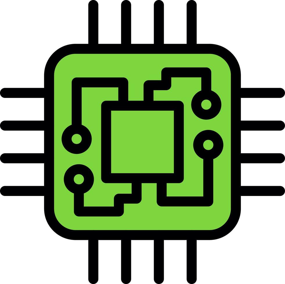 Processor Vector Icon Design