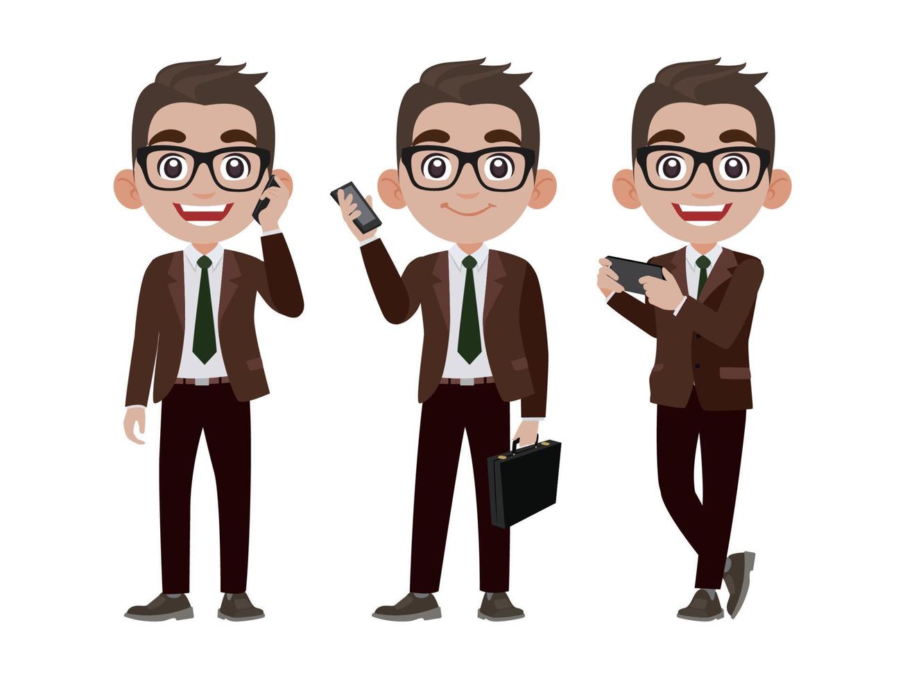 Person in different positions set vector