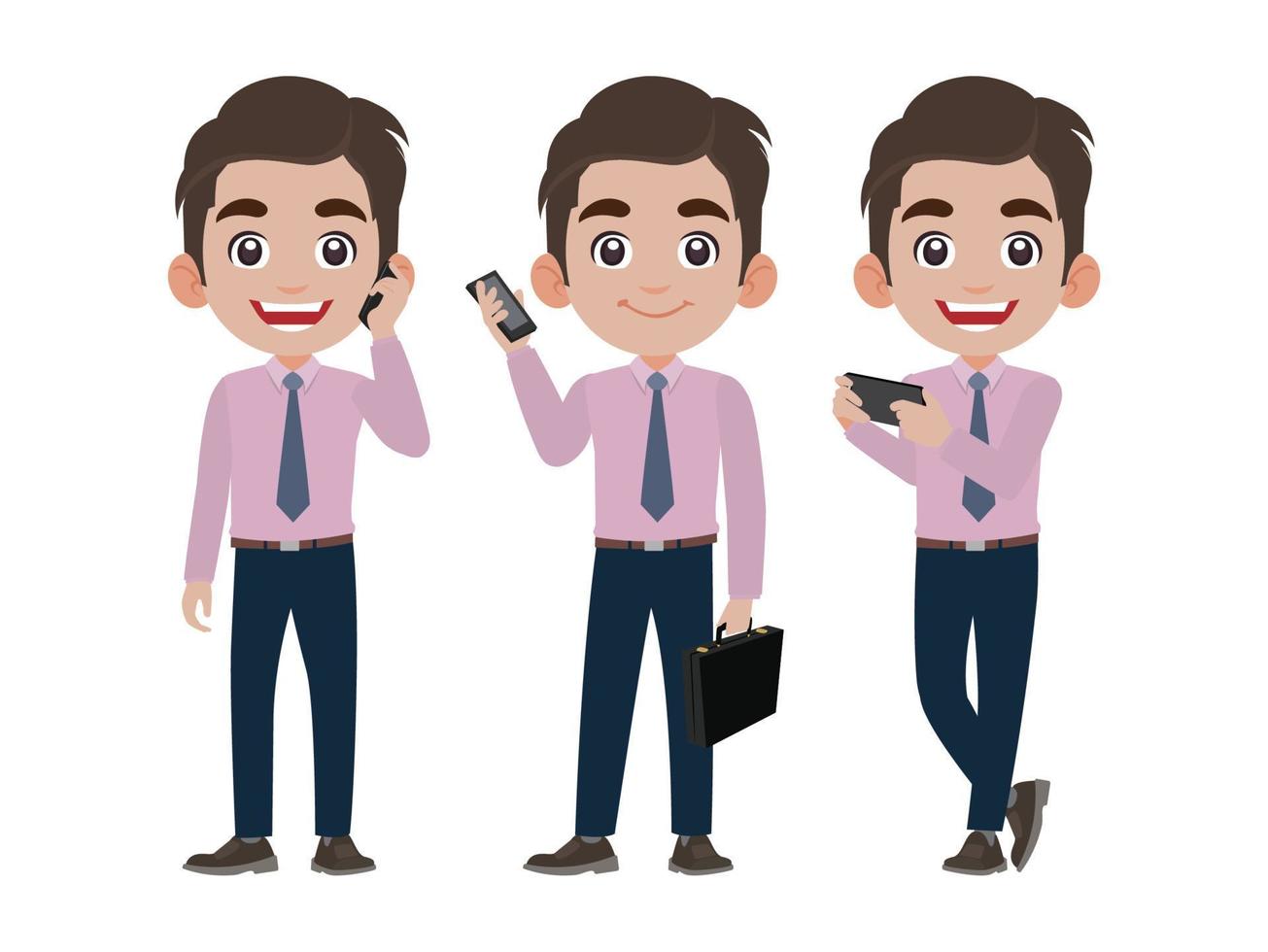 Person in different positions set vector