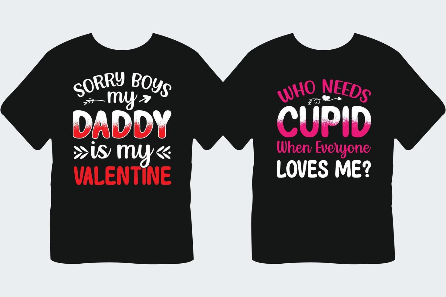 Valentine's day typography t-shirt Design Bundle, Vector Graphic