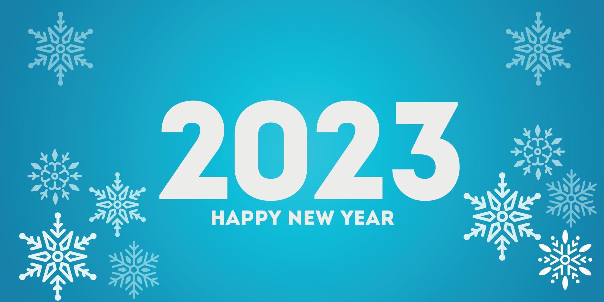 2023 New Year Background Design.2023 Text Design Vector.Greeting Card vector