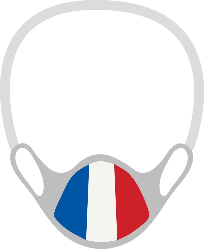 Ilustración 3d de máscara médica vector