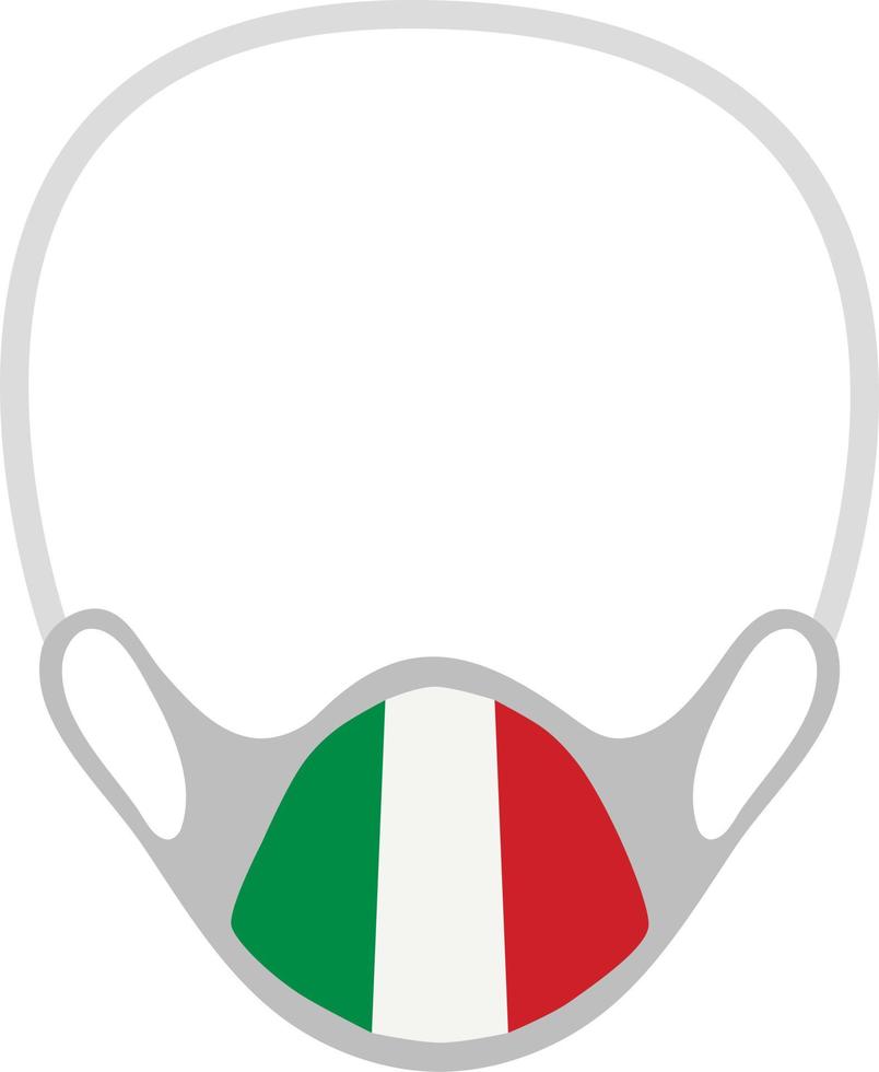 Ilustración 3d de máscara médica vector