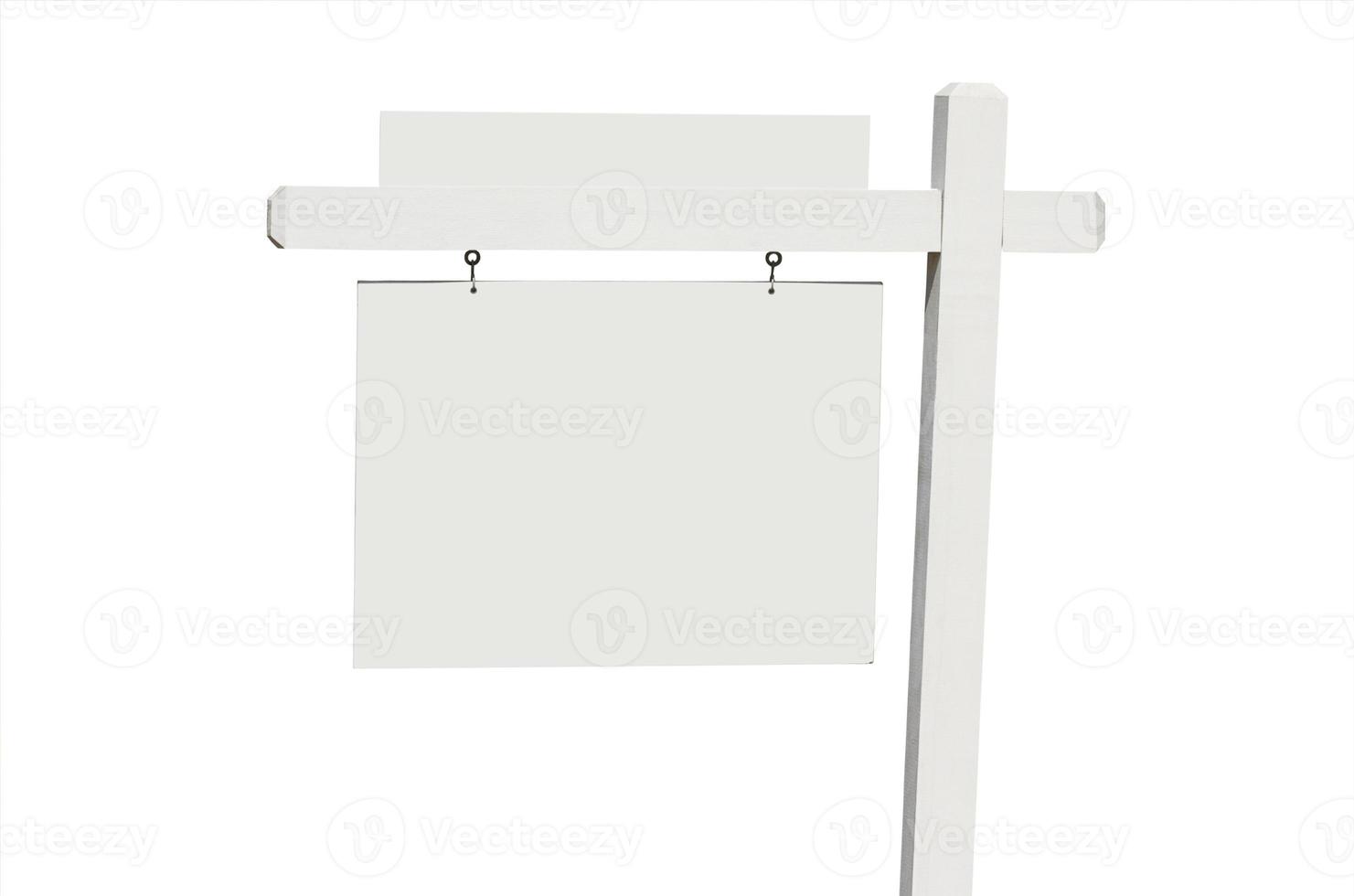 Blank Real Estate Sign photo