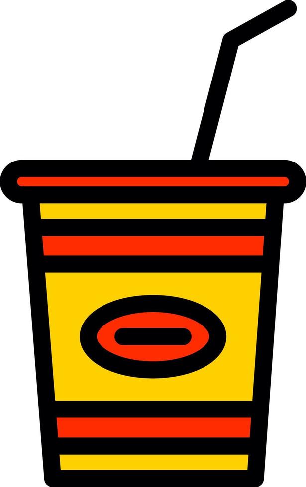 Milkshake Vector Icon Design