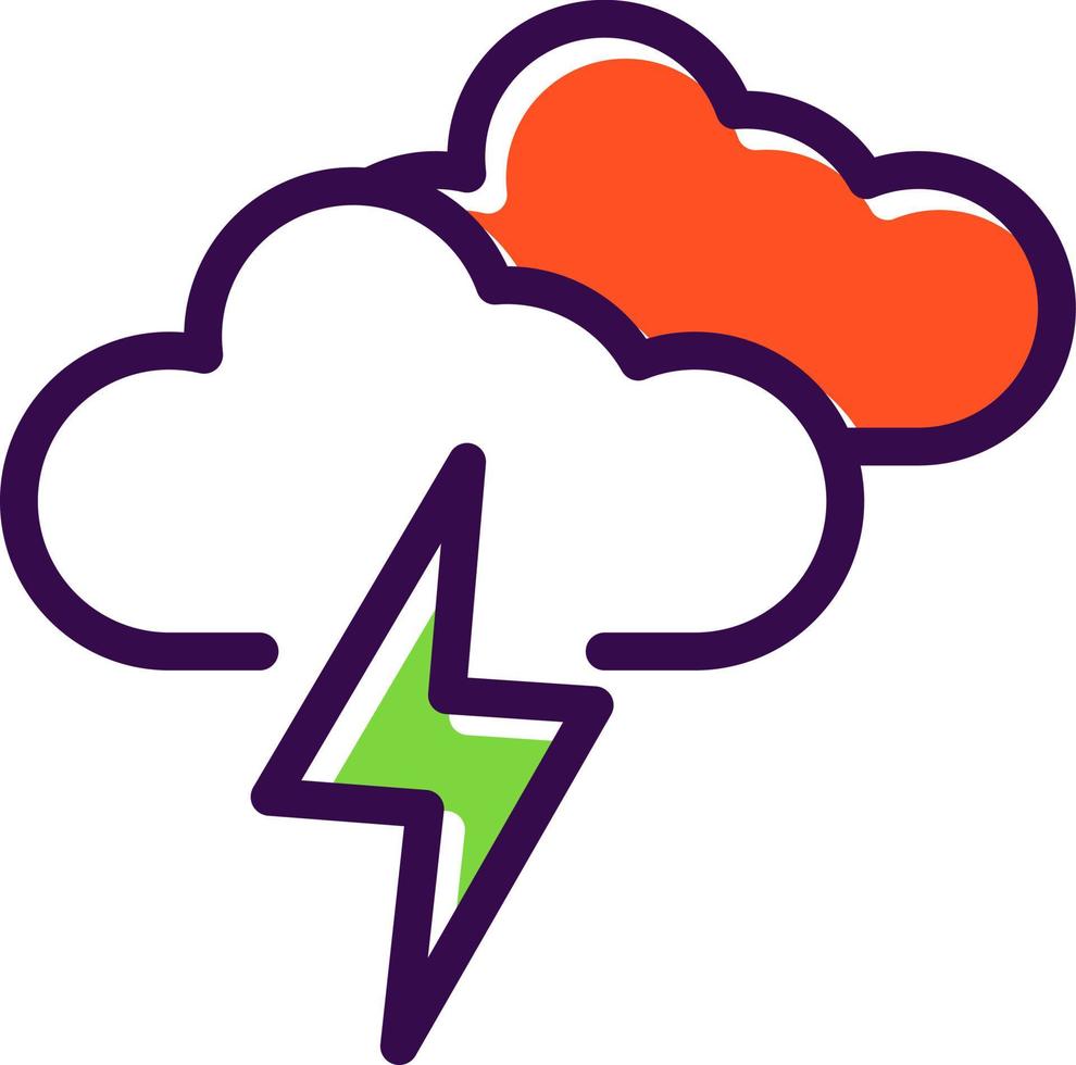 Lightning Vector Icon Design