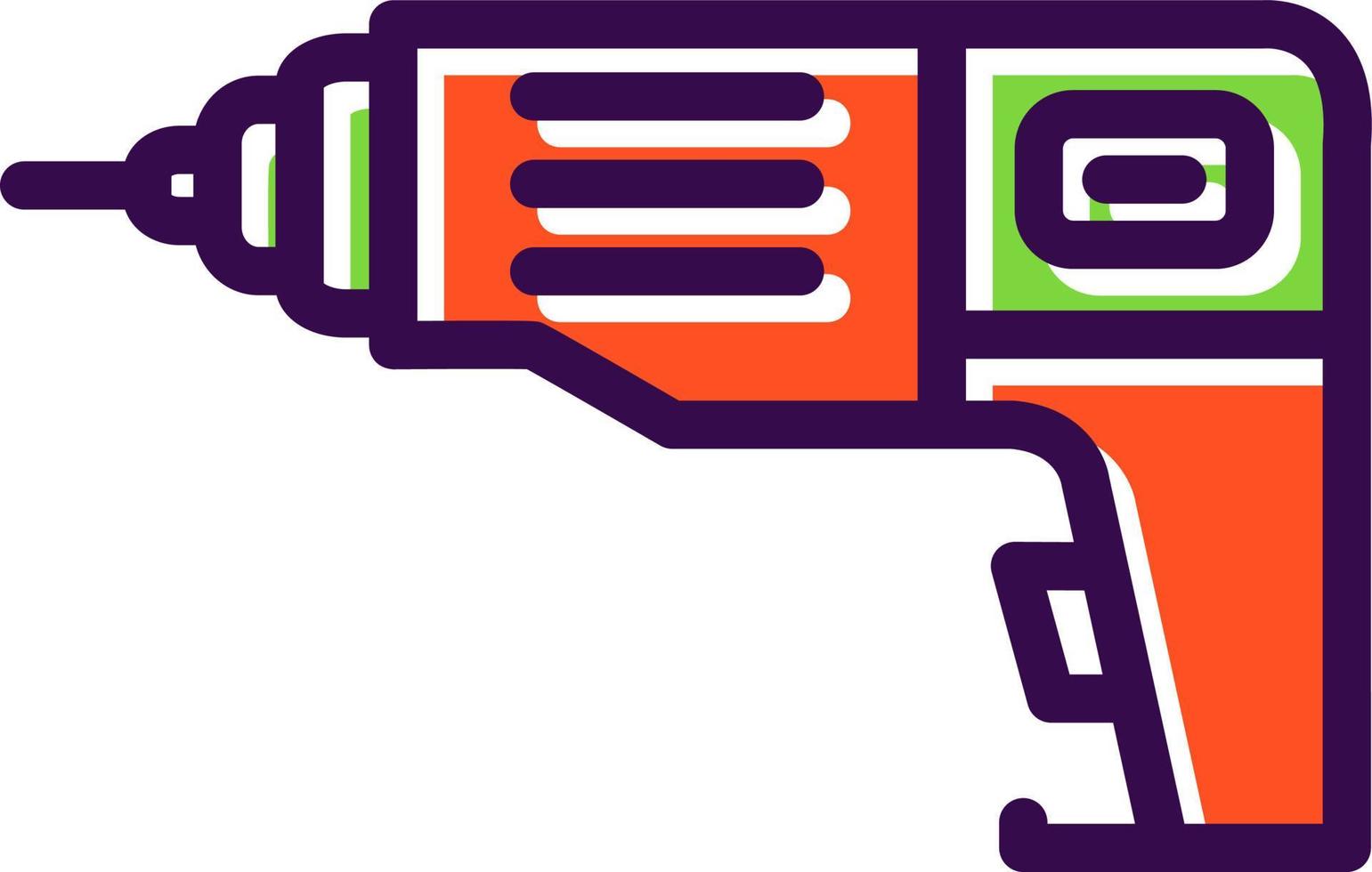 Drill Machine Vector Icon Design