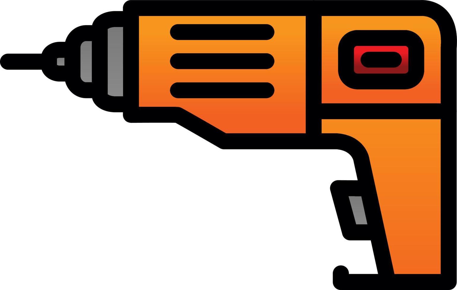 Drill Machine Vector Icon Design