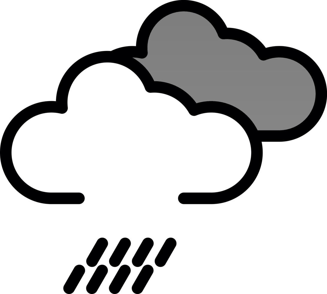 diseño de icono de vector de lluvia