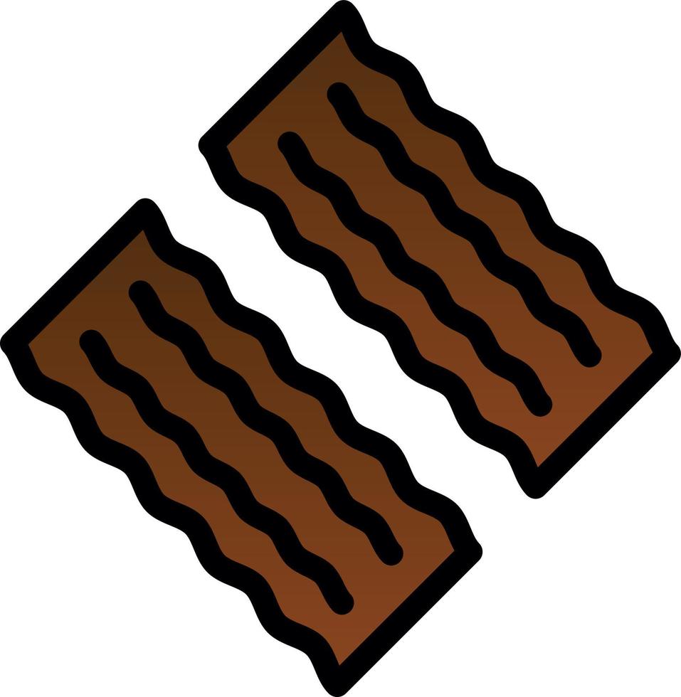 diseño de icono de vector de tocino