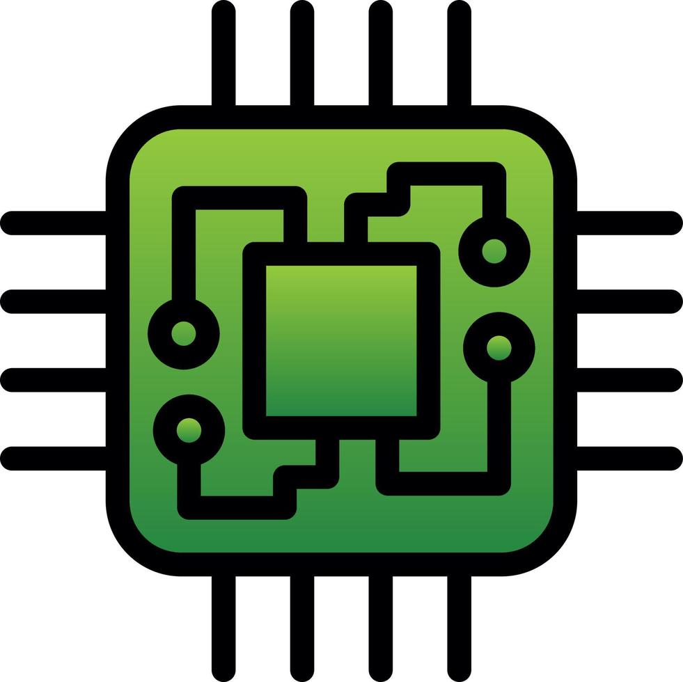 Processor Vector Icon Design