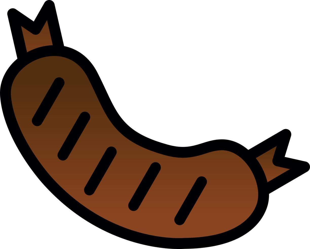 Sausage Vector Icon Design