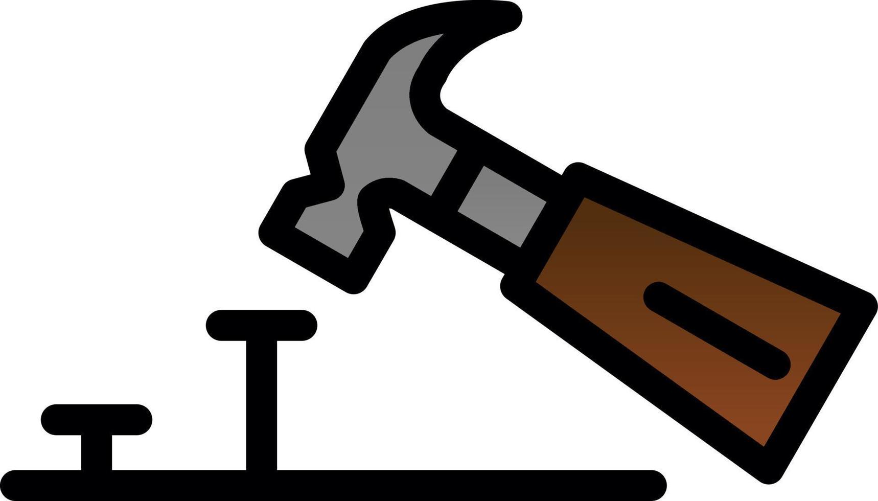 Hammering Vector Icon Design