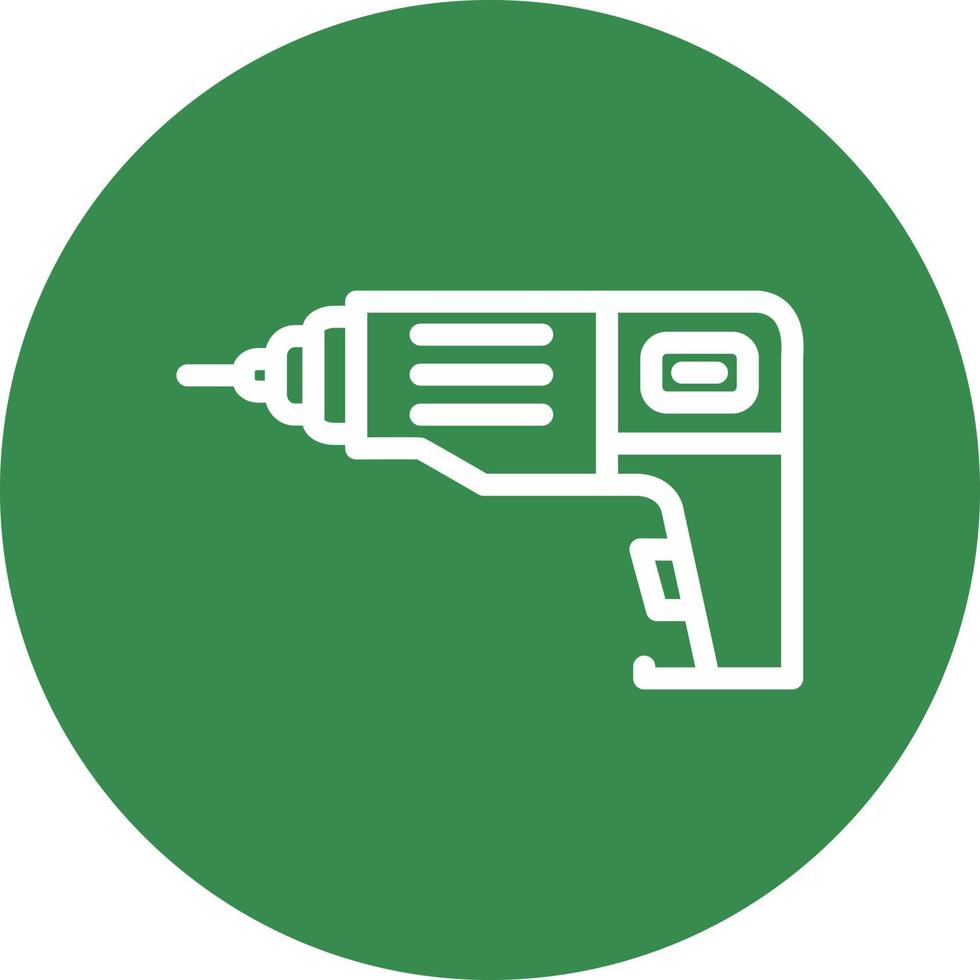 Drill Machine Vector Icon Design