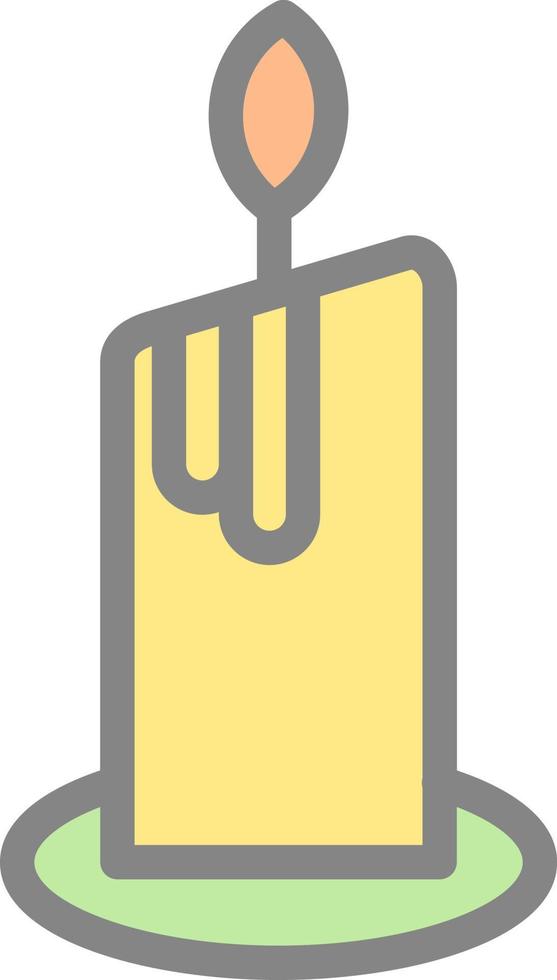 Candle Vector Icon Design