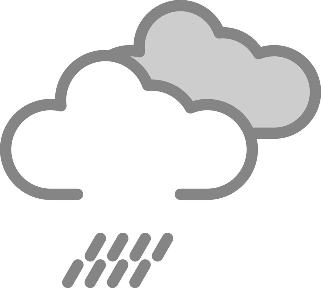 diseño de icono de vector de lluvia