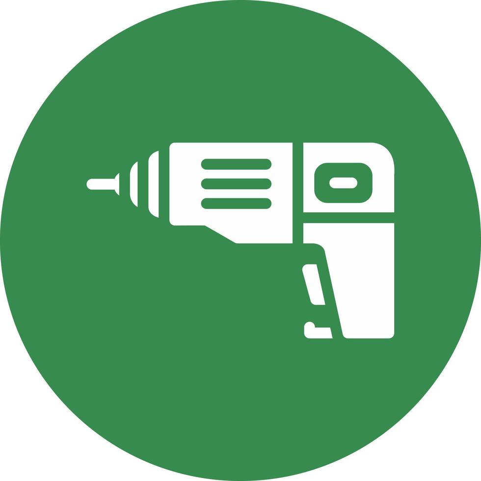 Drill Machine Vector Icon Design