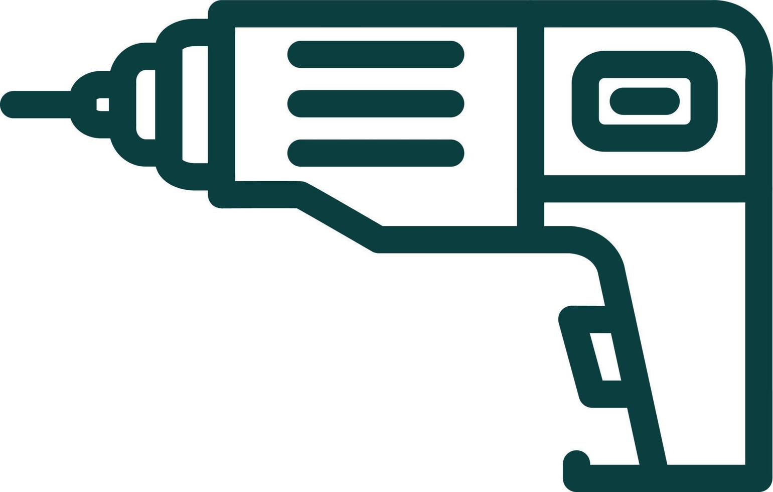 Drill Machine Vector Icon Design