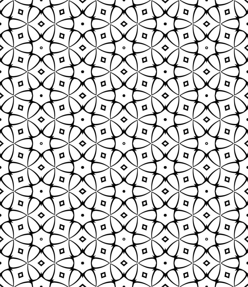 patrón abstracto sin costuras en blanco y negro. fondo y telón de fondo. diseño ornamental en escala de grises. vector