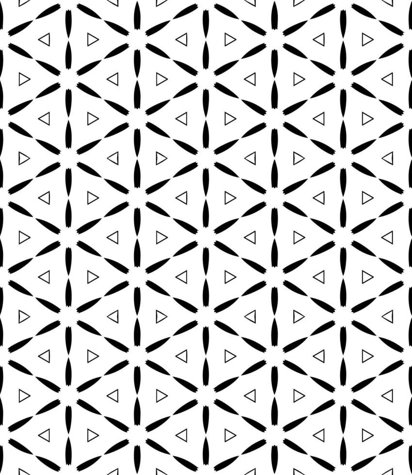 Black and white seamless abstract pattern. Background and backdrop. Grayscale ornamental design. vector