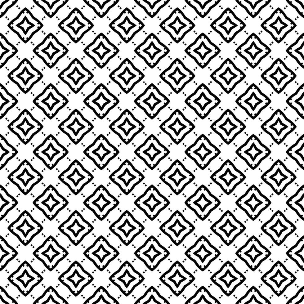 Black and white seamless pattern texture. Greyscale ornamental graphic design. vector