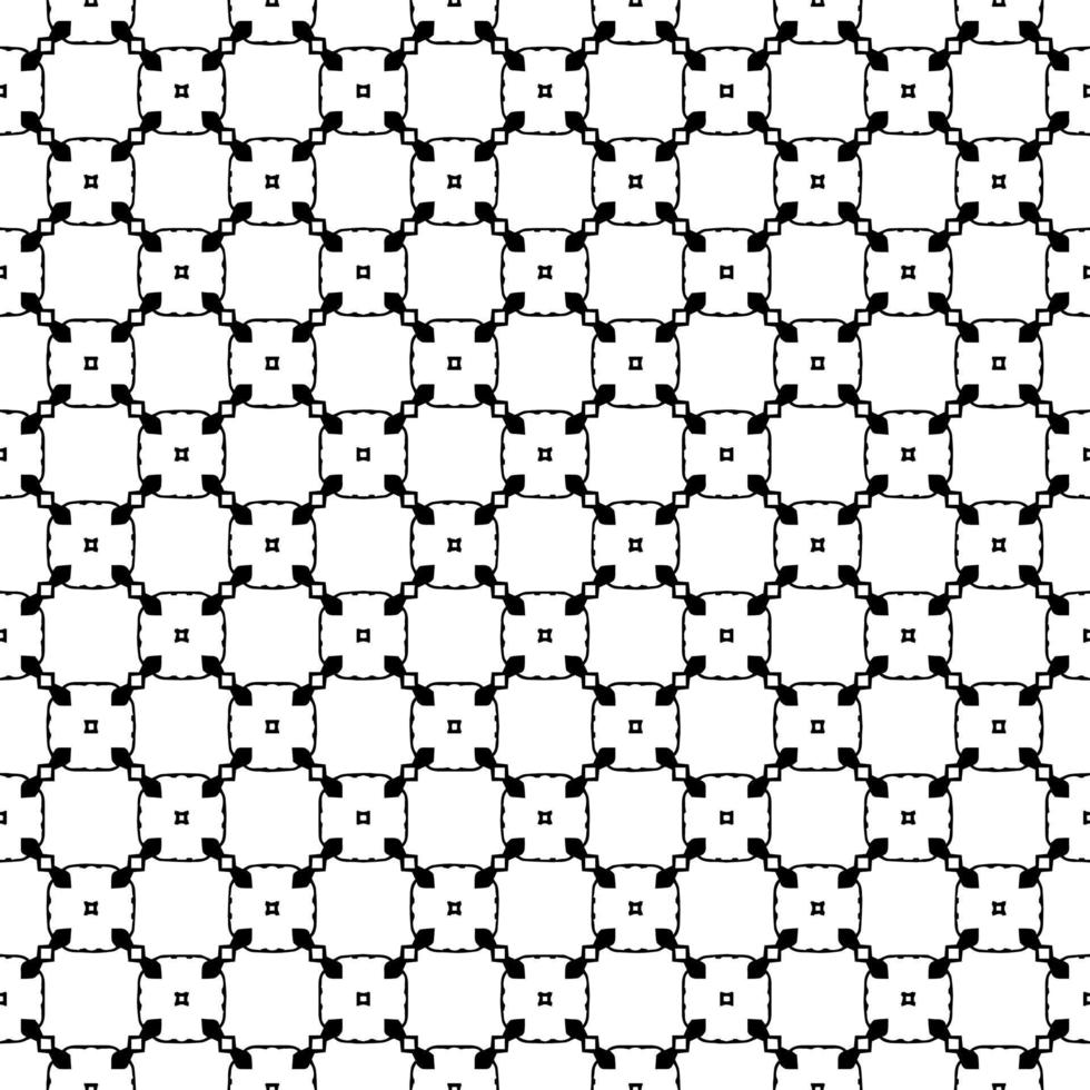 Black and white seamless pattern texture. Greyscale ornamental graphic design. vector