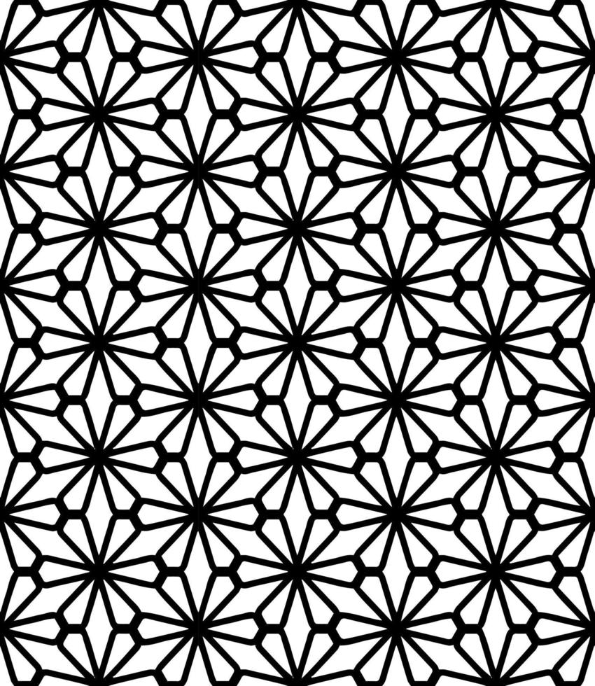 Black and white seamless abstract pattern. Background and backdrop. Grayscale ornamental design. vector