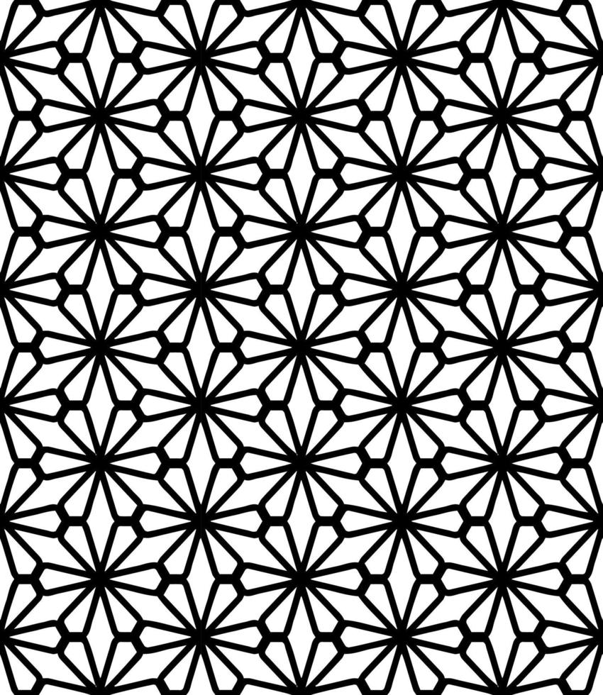 patrón abstracto sin costuras en blanco y negro. fondo y telón de fondo. diseño ornamental en escala de grises. vector