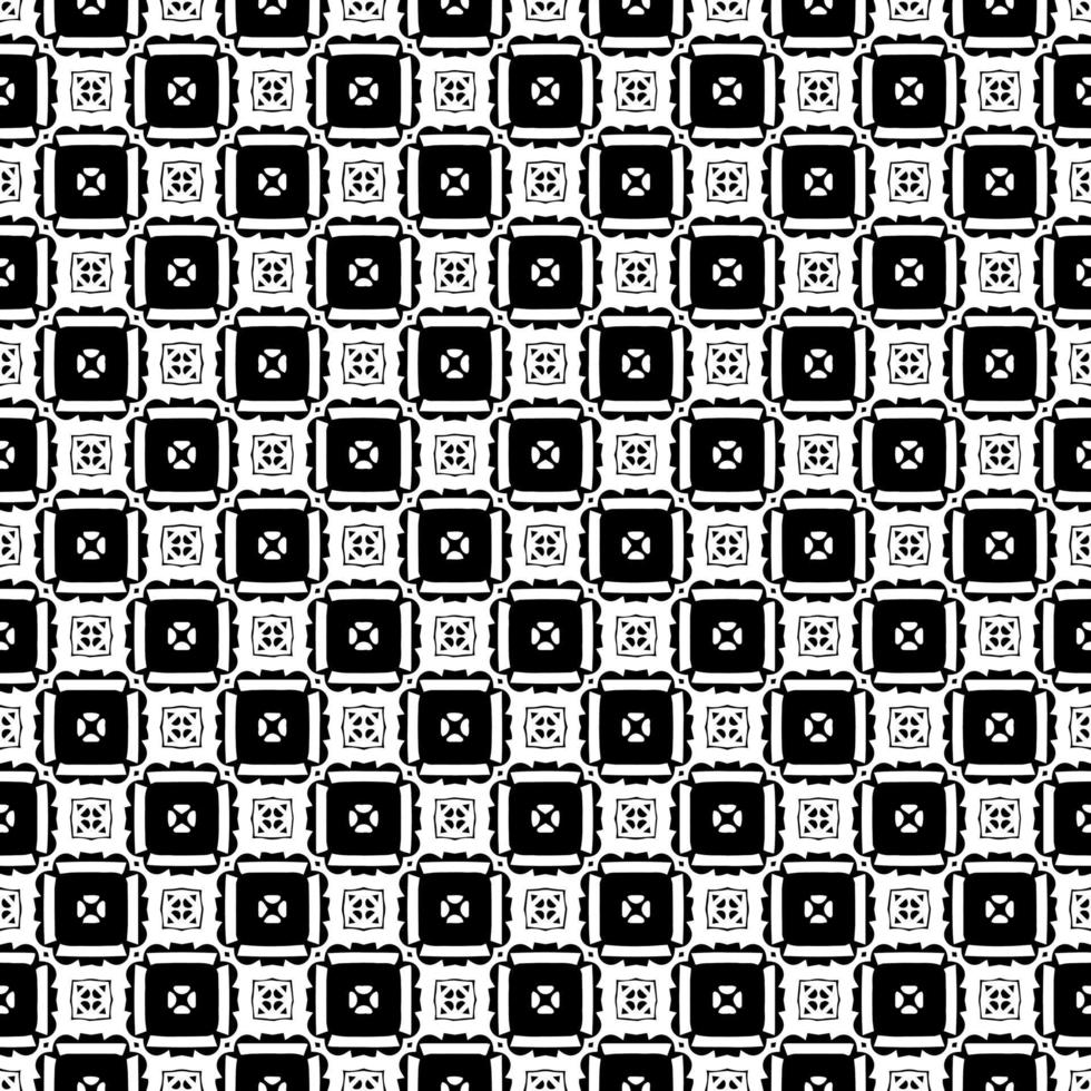 Black and white seamless pattern texture. Greyscale ornamental graphic design. vector